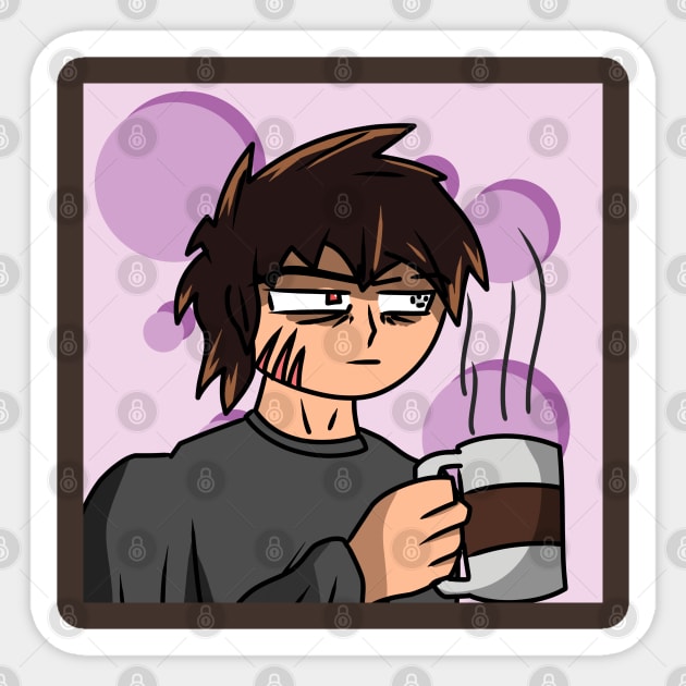 ren with coffee art Sticker by Renovich